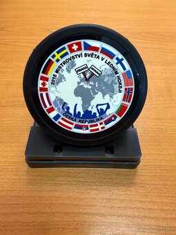Kovový puk OFFICIAL Rubena - IIHF MS 2015 Česko - plaketa - 2