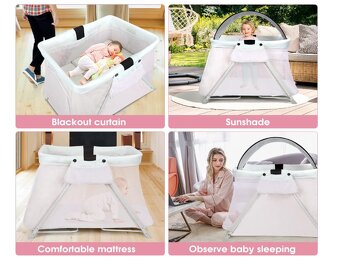 Onasti cestovní postýlka 3v1 - zcela nová - 2