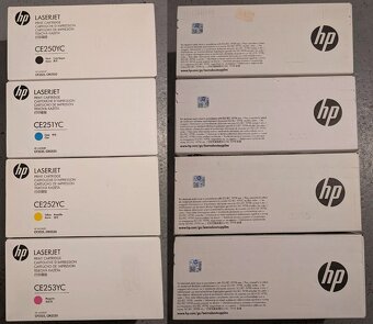 Sada originálních tonerů HP CE250Y 251Y 252Y 253Y - 2