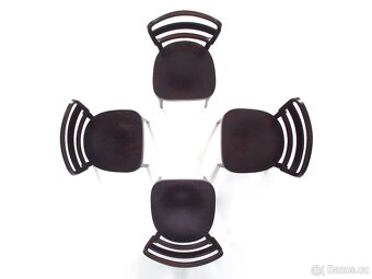 Celodřevěné jídelní židle po renovaci. 4ks - 2