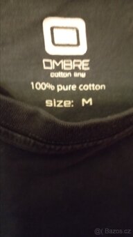 Černé tričko, dlouhý rukáv M - 2