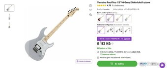 Yamaha Pacifica 112 VM Gray (+ příslušenství) - 2