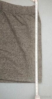 Tmavošedé melírované šortky - 2