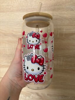 Nová sklenice na pití Hello Kitty princezna - 2