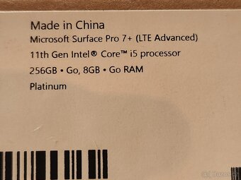 MS Surface Pro 7+ (LTE) - i5 11th gen. - 2