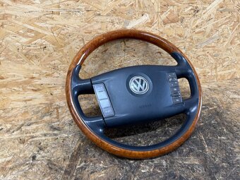 KOMPLETNÍ DŘEVĚNÝ VOLANT S AIRBAGEM VW PHAETON - 2