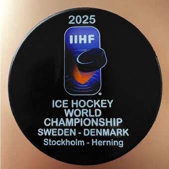 Hokejový puk IIHF 2025 🇸🇪🇩🇰 Stockholm - Herning - 2