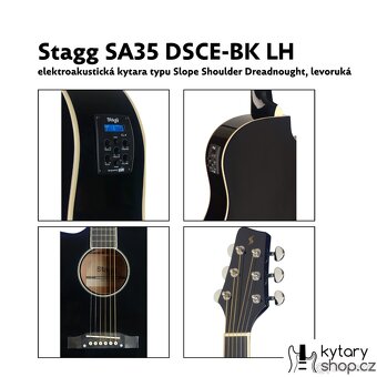 Stagg SA35 DSCE-BK LH - 2