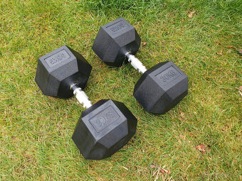 šestihranné činky 2x30kg (NOVÉ) - HEXA - 2