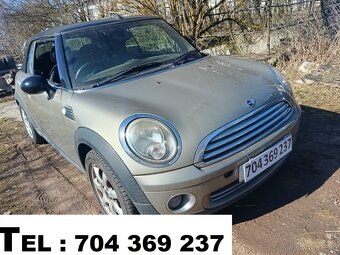 // Mini Cooper R56 cabrio 1.6i 88kw - N12B16A// DÍLY - 2