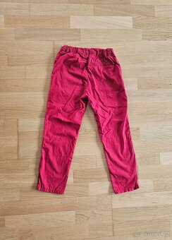 Červené letní kalhoty H&M, vel. 116 - 2