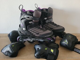 Inline brusle + chrániče - 2