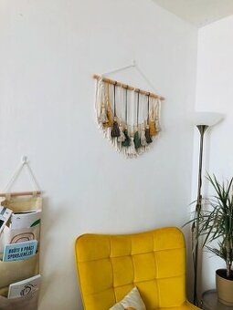 🌿 Macramé závěs na zeď – originální ruční výroba - 2