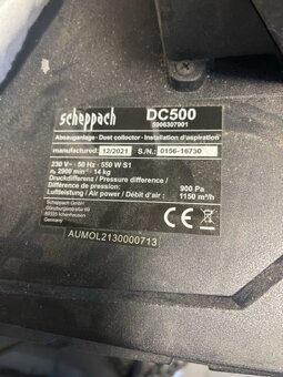 Odsavač pilin Schepach DC500 - 2