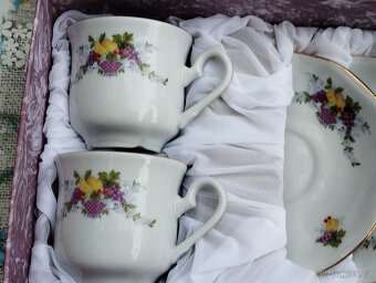 Český porcelán Thun,přátelská souprava na kávu,čaj,nové - 2