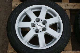 Alu R15 na Skoda VW Seat Audi a letni pneu 5x100 RIAL - 2