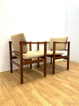 Retro židle/křesla s područkami 70. léta - 2