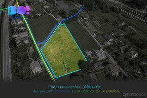 Prodej stavebního pozemku, 4 896 m², Bystřice - 2