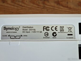 NAS Synology DS115j s 2TB pevným diskem. - 2