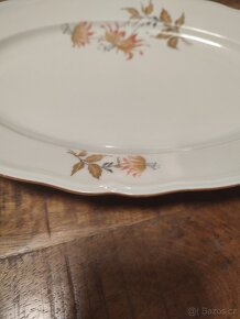 Epiag starožitný porcelánový tác květiny - 2