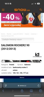 FREERIDE LYŽE SALOMON ROCKER2 90 - 2