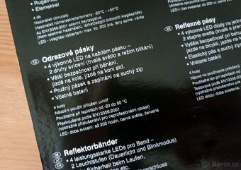 Reflexní pásek svítící LED nejen pro běžce NEROZBALENO - 2