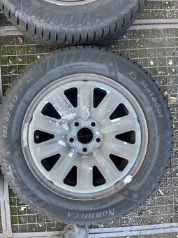 Plechové disky 5x100 R15 zimní pneu - 2
