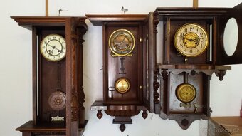 Starožitné nástěnné hodiny sbírka 6ks - 2