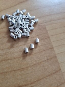 Kovové korálky - tunel hladký - 50 ks - 2