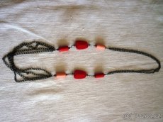 Náramek, dřevena brož, náhrdelníky (svatební, plesové…) - 2