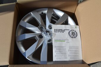 Škoda Octavia III– NOVÉ 17 orig.alu disky 6Jx17 ET48, - 2