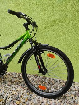 Značkové kolo Rock Machine 24" (černá/zelená) - 2