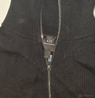 Pánský svetr ARMANI EXCHANGE na zip – vel. S – Černý - 2