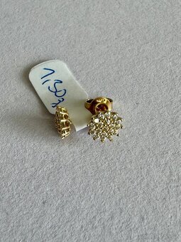 Zlaté náušnice 14K, 1,30 g - 2