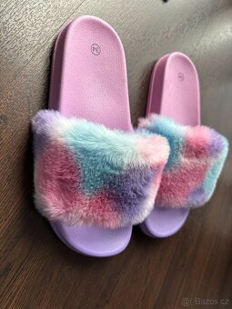 Chlupatkové pantofle 34 - 2