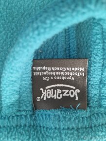 Těhotenský a nosící zavinovací kabátek Zina, fleece, tyrkys - 2