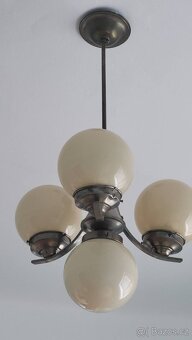 cínový lustr béžový - 2