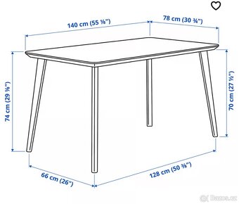 Dřevěný stůl IKEA LISABO - 2