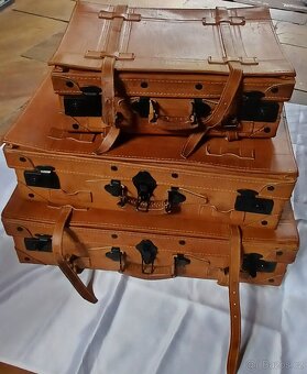 Kožené retro kufry - 2