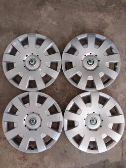 ORIGINÁLNÍ POKLICE, KRYTY KOL ŠKODA vel. 16 - 2