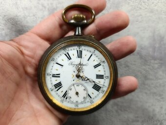 Obrovské 67mm, 200g kapesní hodinky REGULATEUR na díly - 2