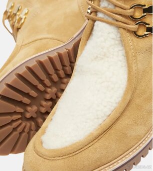 Kožené boty od značky CLAUDIE PIERLOT. Vel 37. - 2