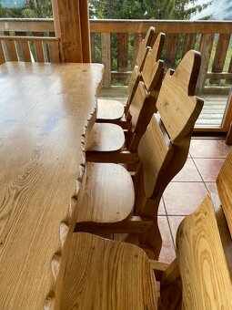 Masivní židle- dub - 2