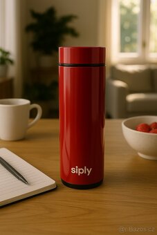 Chytrá Termoska Siply – Digitální teploměr, 0.4l, Nerez - 2