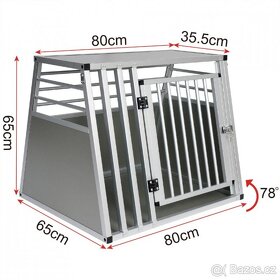 Přepravní,transportní box hliníkový pro psa,psy 80x65,výroba - 2