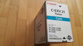 Canon C-EXV21 Cyan, originál, nový. Pro iRC2380 - 2