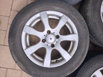 ALU Kola 15, 4x hliník PEUGEOT,CITROEN ,letní pneu 195/65R15 - 2
