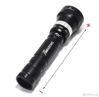Potápěčská baterka - 5xL2 LED, 8000lum, nova - 2