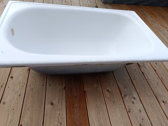 Zánovní plechová smaltovaná vana 120x70 Jika - 2