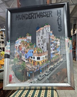 Obraz ,Hundertwasserův dům Vídeň - 2